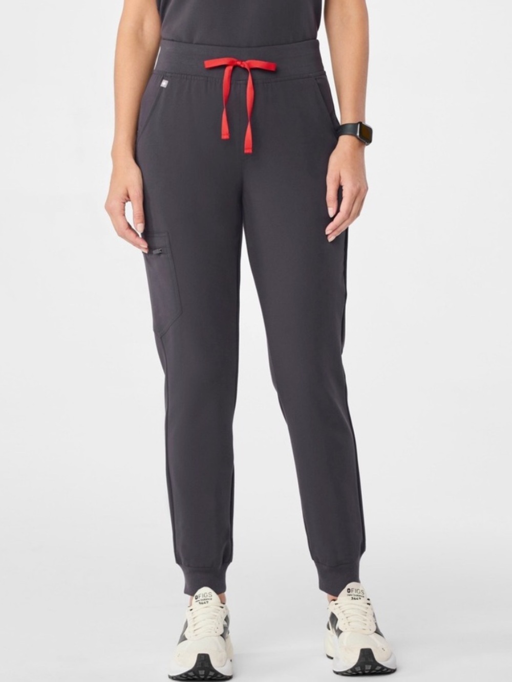 FIGS Zamora Jogger Scrub Pants Charcoal Grey Small petite